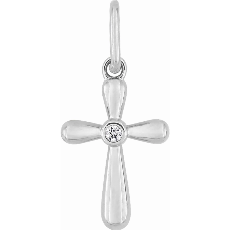 Colgante diamante 0.01ct GH-P2 oro blanco 9kt Lua Blanca 410860.20.0