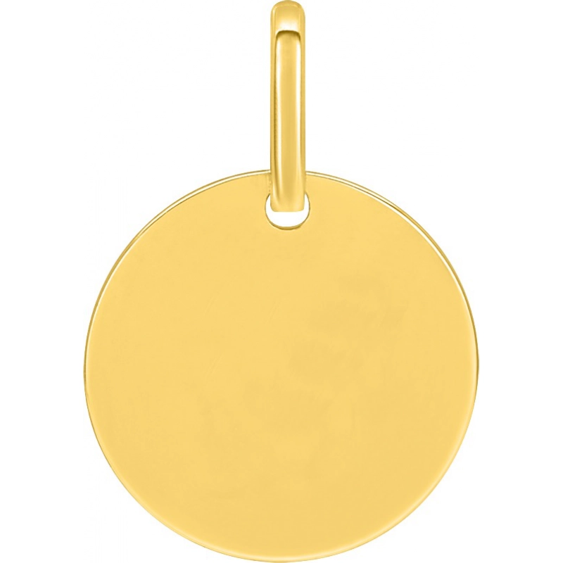 Colgante placa 18Kt Oro Amarillo W6