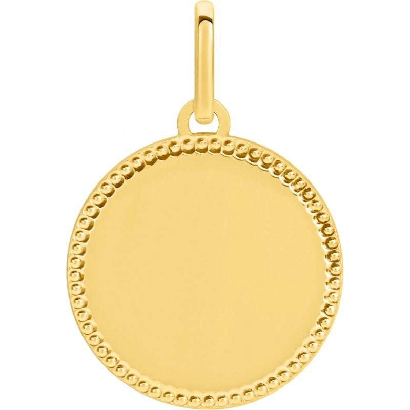 Colgante placa 18Kt Oro Amarillo W34