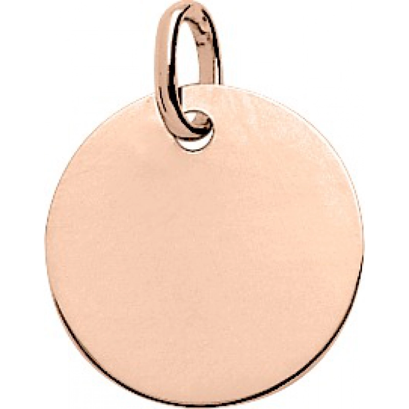 Colgante placa 18Kt Oro Rosa W8U Lua blanca