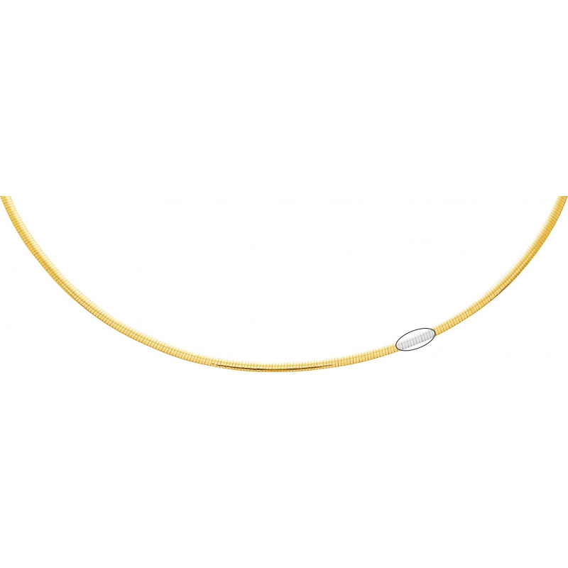 Collar cadena Avvolto reversible 18Kt bicolor 3497.0.42 Talla 42 Lua blanca