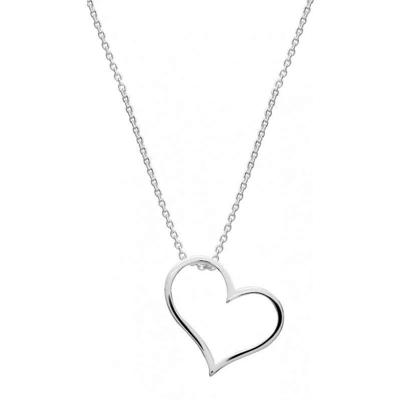 Collar corazón Plata 925 425789.42 Talla 42 Lua blanca