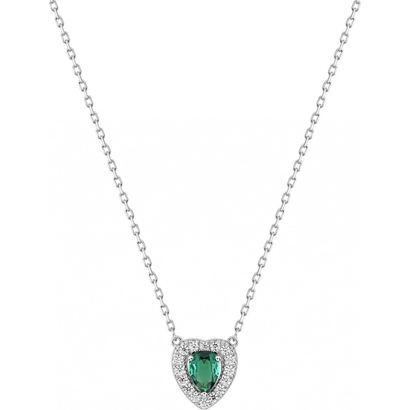 Collar circonitas verdes y blancas Plata 925 rh Lua Blanca 455999.2.0