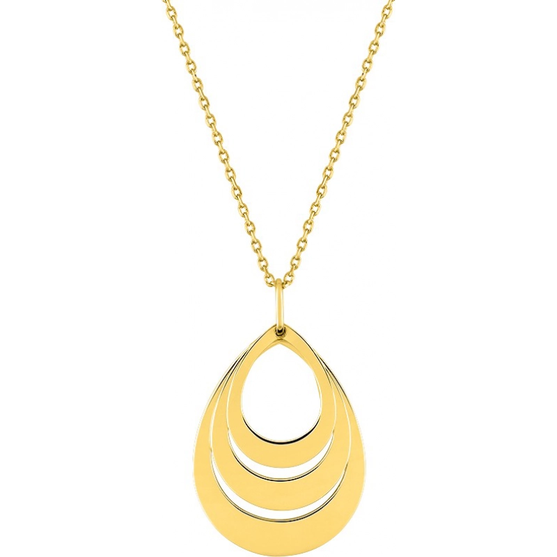 Collar chapado en oro Lua Blanca 255998.0