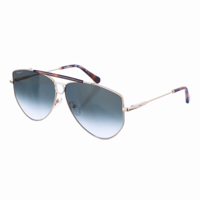 Gafas de sol de metal con forma ovalada SF241S mujer Salvatore Ferragamo SF241S-750