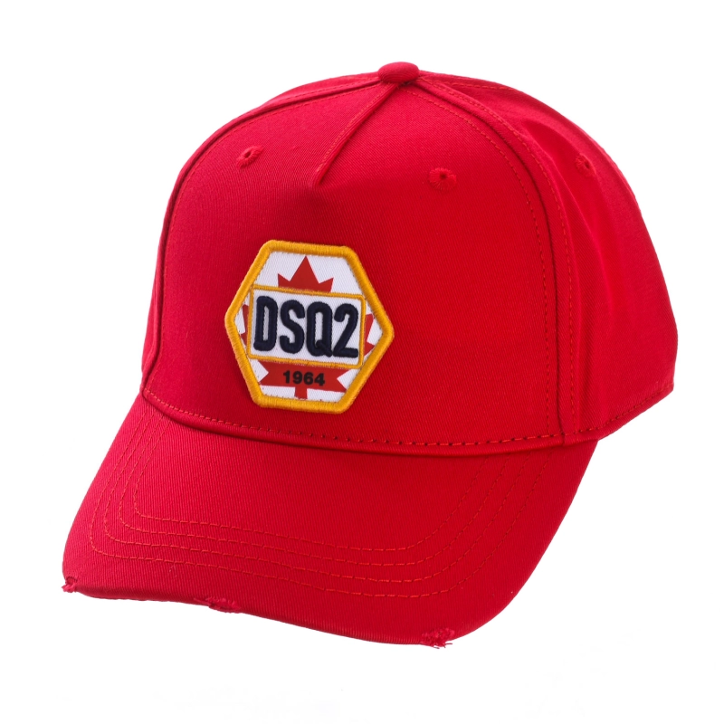 Gorra con tira ajustable Dsquared2 BMC0583-05C00001 hombre Color: Rojo