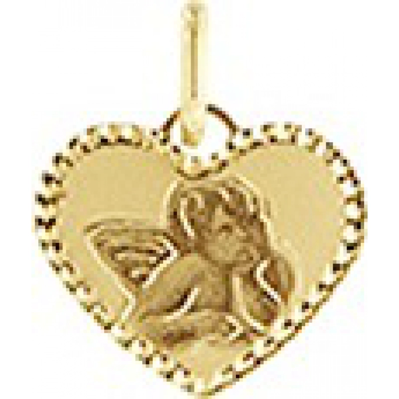 Medalla angel oro amarillo 18kt Lua Blanca 32135.0