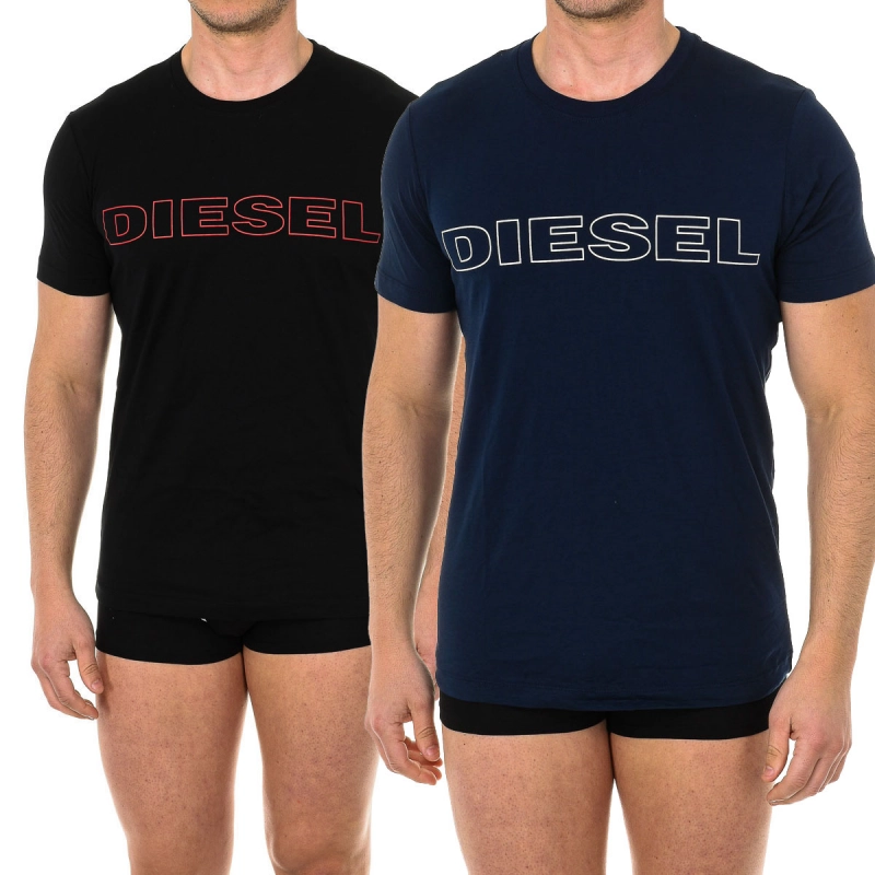 Pack-2 Camiseta de manga corta y cuello redondo Diesel A02117-0DARX hombre Talla: XL Color: Multicolor 