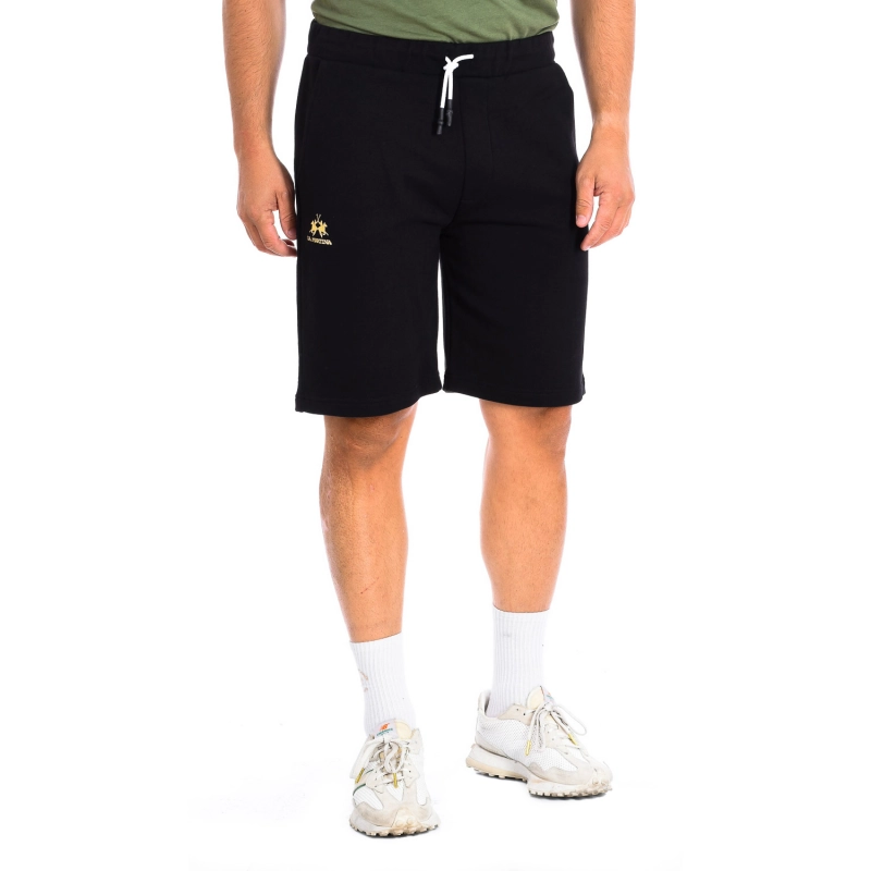 Pantalón corto deportivo La Martina TMB003-FP221 hombre Talla: S Color: Negro