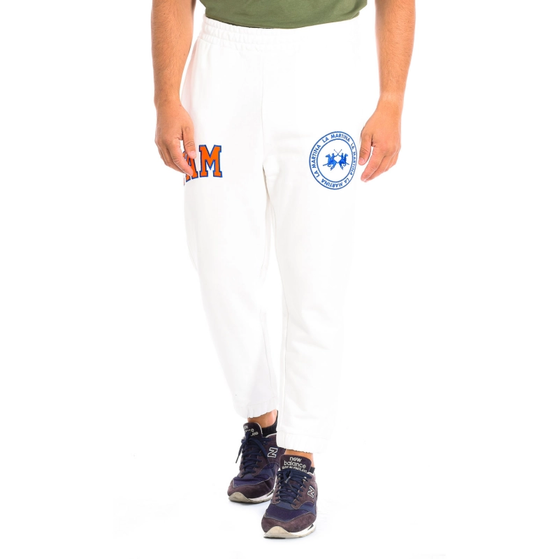 Pantalón Deportivo Jogger La Martina 11M100-FP533 hombre Talla: L Color: Blanco