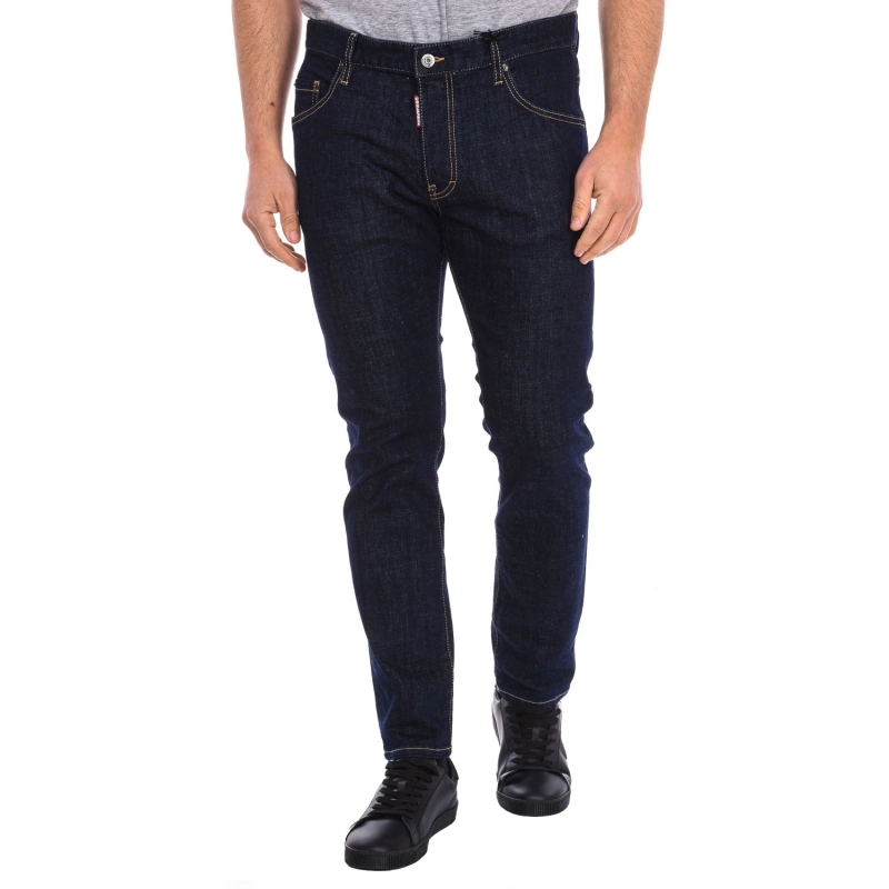 Pantalón largo Dsquared2 S71LB1343-S30664 hombre Talla: 44 Color: Azul 