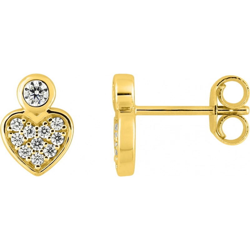 Pendientes  circonitas oro amarillo 9kt Lua Blanca 310648.H9.0