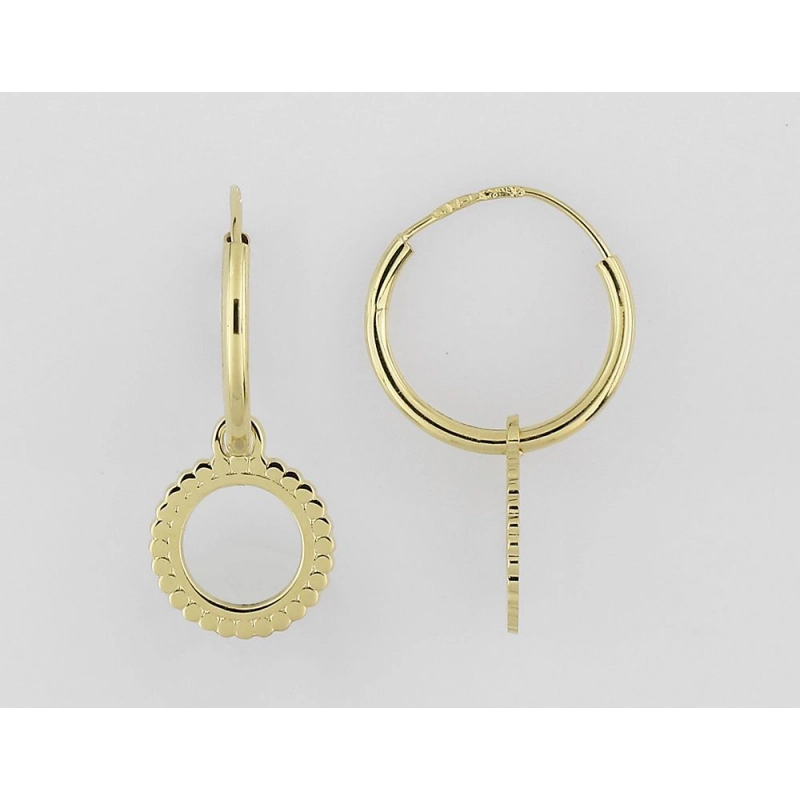 Pendientes creole oro amarillo 18kt Lua Blanca 3.0632.89.0