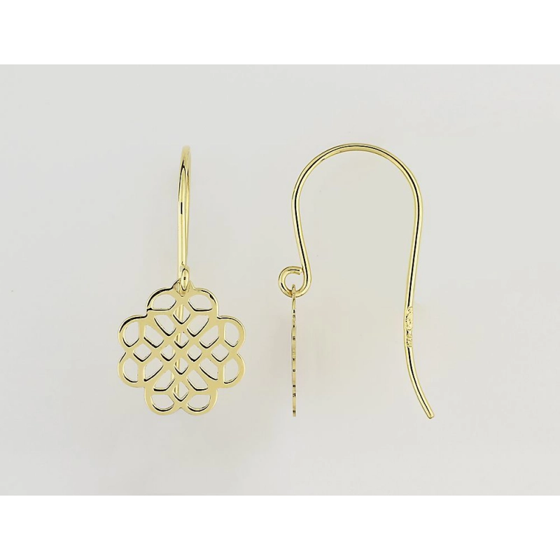 Pendientes croch oro amarillo 18Kt Lua Blanca 3.0627.89.0