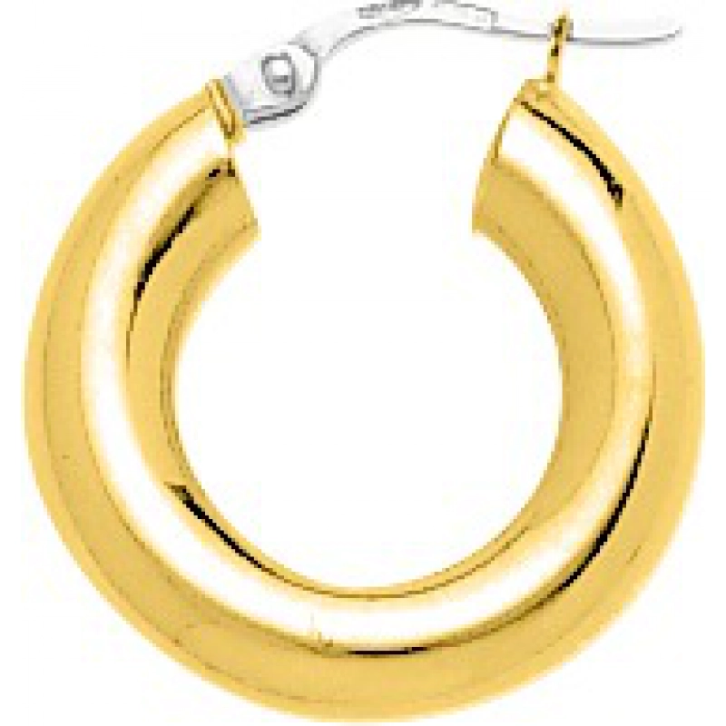 Pendientes de aro medio par 18Kt Oro Amarillo 3744Z