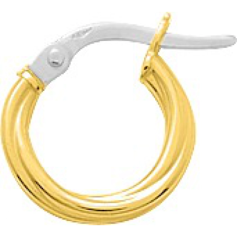 Pendientes de aro medio par 18Kt Oro Amarillo 3893.8B