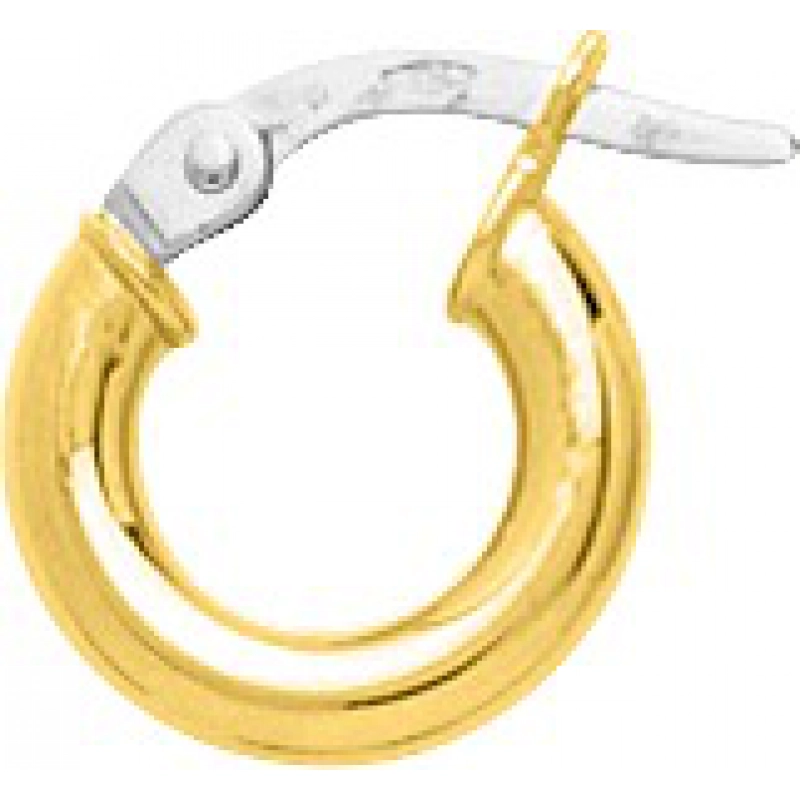 Pendientes de aro par 18Kt Oro Amarillo 3803.7 Lua blanca