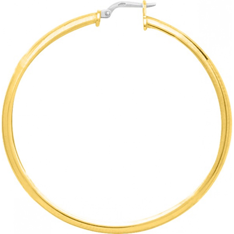 Pendientes de aro par 18Kt Oro Amarillo 3803.77 Lua blanca