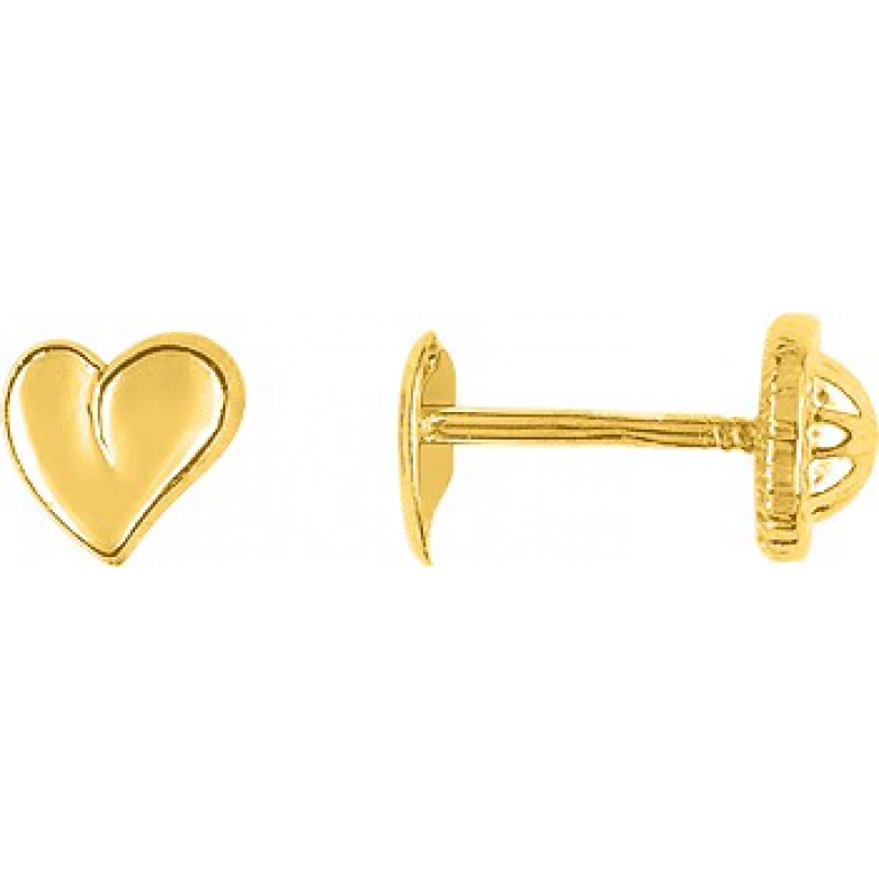 Pendientes par 18Kt Oro Amarillo CM561P Lua blanca