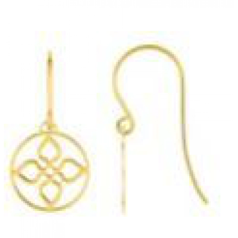 Pendientes par 18Kt Oro Amarillo Lua Blanca 3.0536.89.0