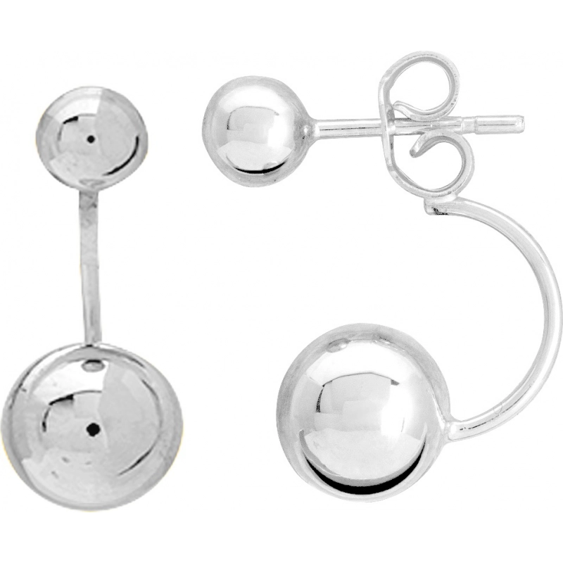 Pendientes par 18Kt Oro Blanco 4682LX Lua blanca