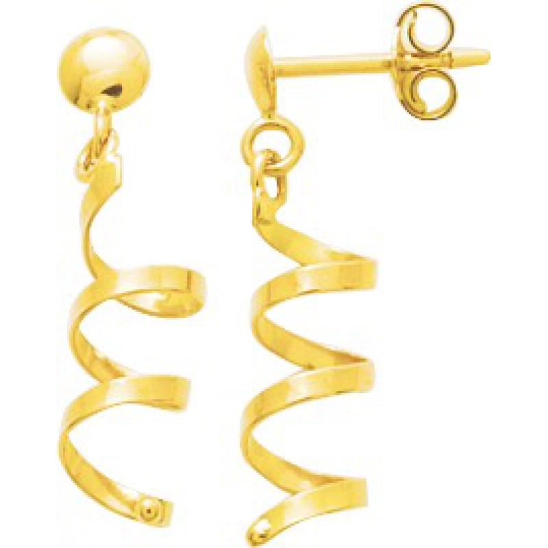 Pendientes par 9Kt Oro Amarillo 0M45389.0 Lua blanca