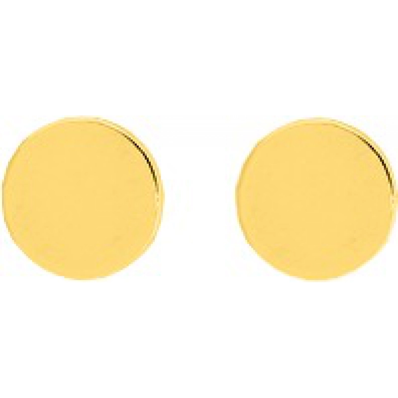 Pendientes par 9Kt Oro Amarillo 0M6046 Lua blanca