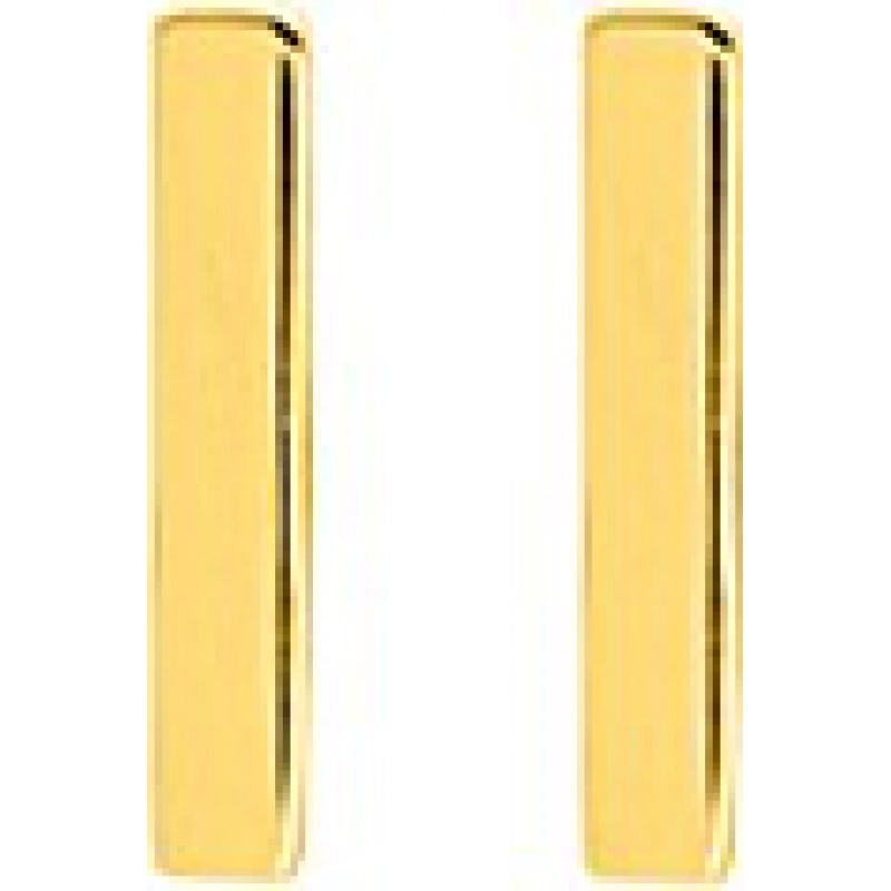 Pendientes par 9Kt Oro Amarillo 0M6044 Lua blanca