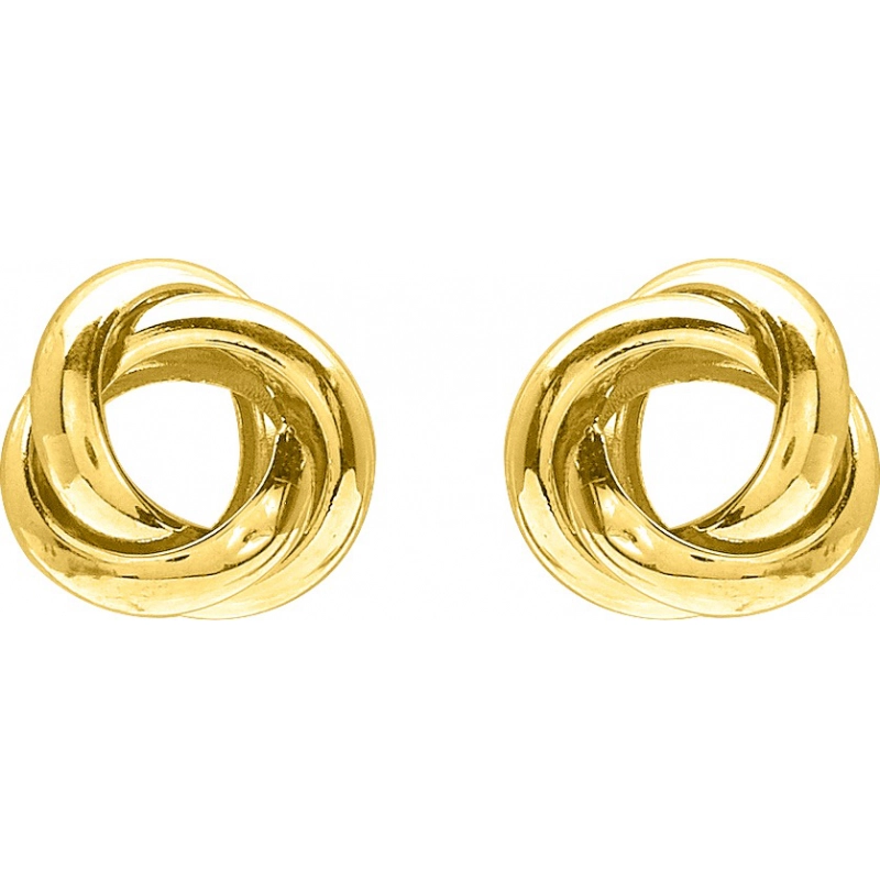 Pendientes par 9Kt Oro Amarillo 0M6255 Lua blanca