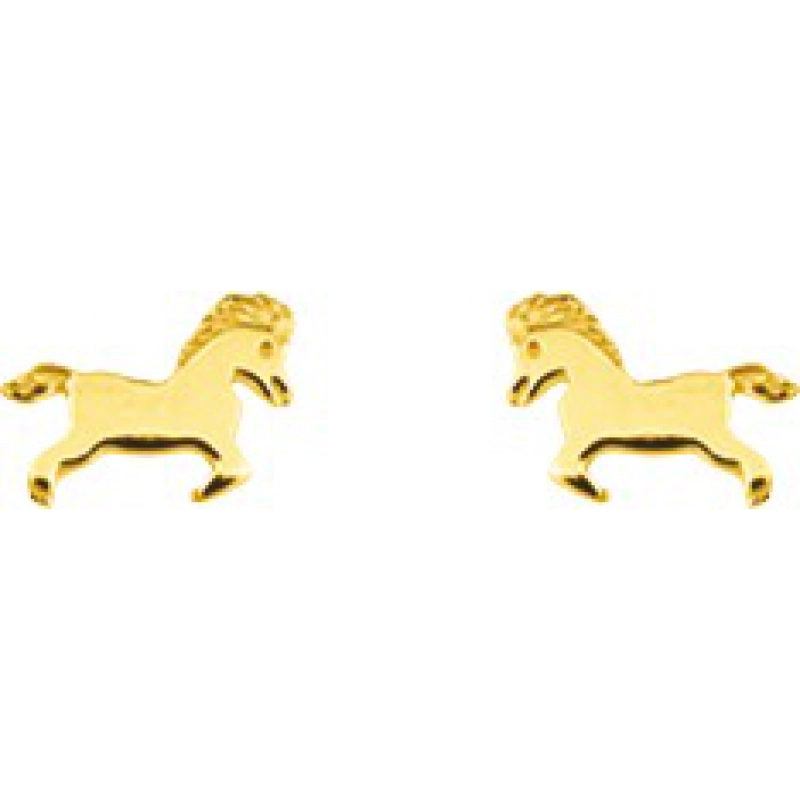 Pendientes par 9Kt Oro Amarillo 0M1803 Lua blanca