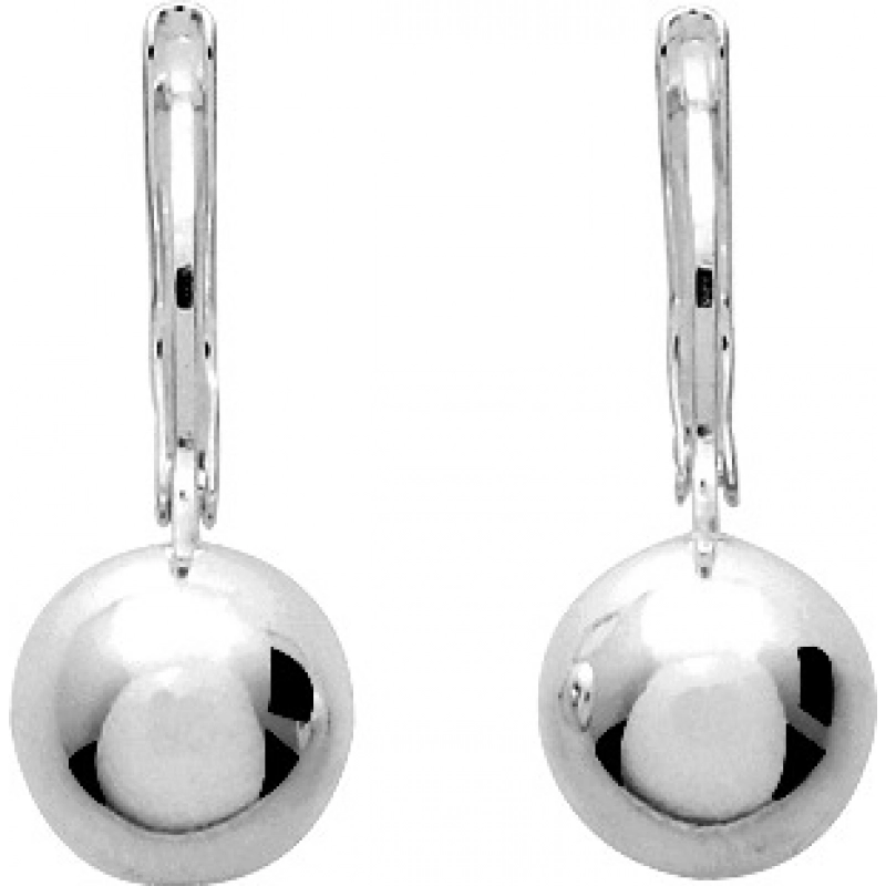 Pendientes par bola 10 mm Plata 925 428839 Lua blanca