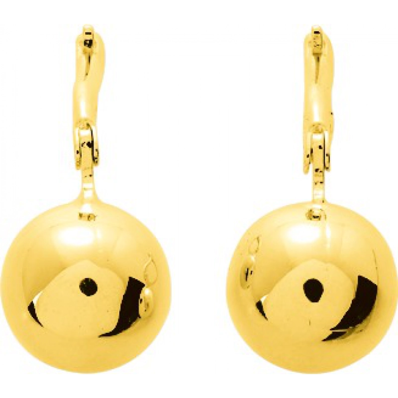 Pendientes par  chapado en oro 228932 Lua blanca