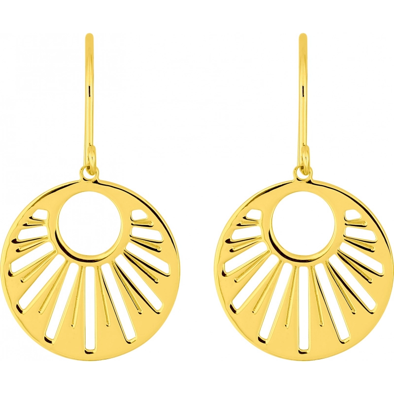 Pendientes par chapado en oro Lua Blanca 258336.0