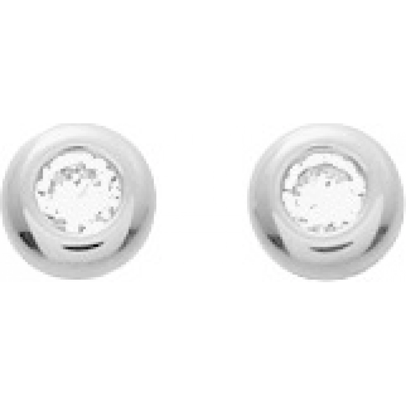 Pendientes par circonita cúbica 9Kt Oro Blanco 0M14820OI Lua blanca