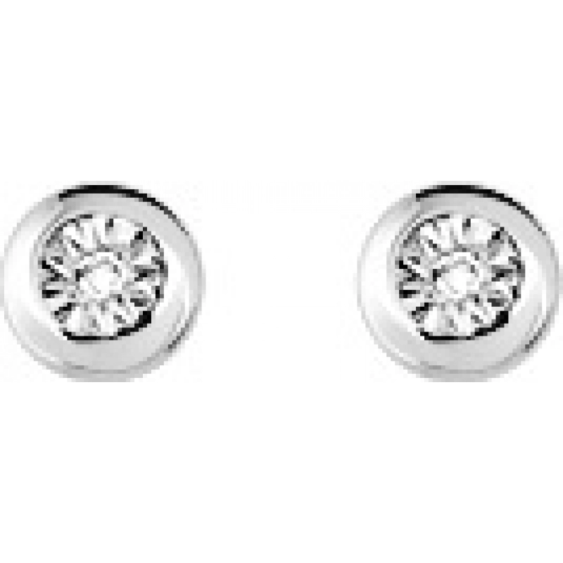 Pendientes par con diamante 0.012ct GHP3 9Kt Oro Blanco Lua Blanca  31696.19