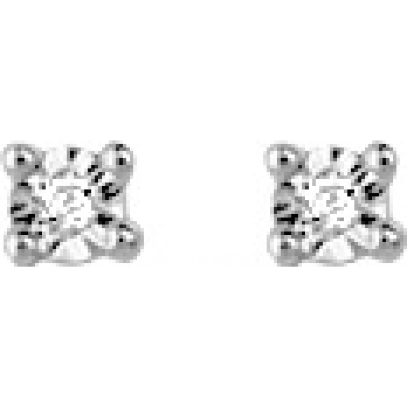 Pendientes par con diamante 0.01ct GHP3 9Kt Oro Blanco 31695.19 Lua blanca