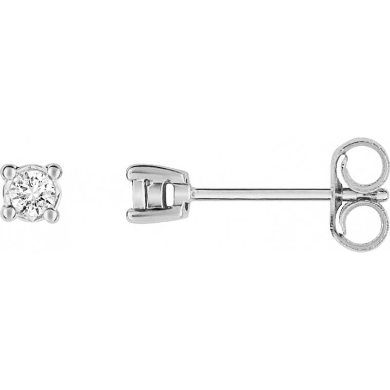 Pendientes par con diamante 0.08ct 9Kt Oro Blanco 31CP74NJ3 Lua blanca