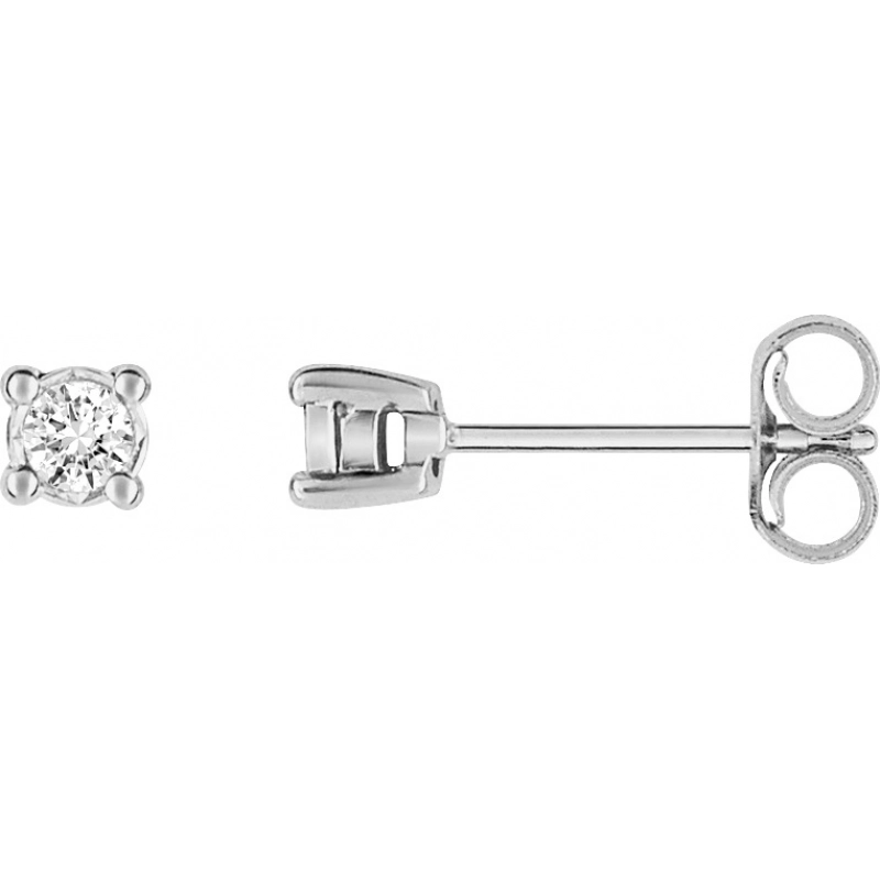 Pendientes par con diamante 0.10ct 9Kt Oro Blanco 31CP75NJ3 Lua blanca