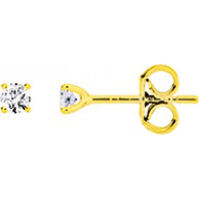 Pendientes par con diamante 0.16ct GHP3 9Kt Oro Amarillo 31348.18 Lua blanca