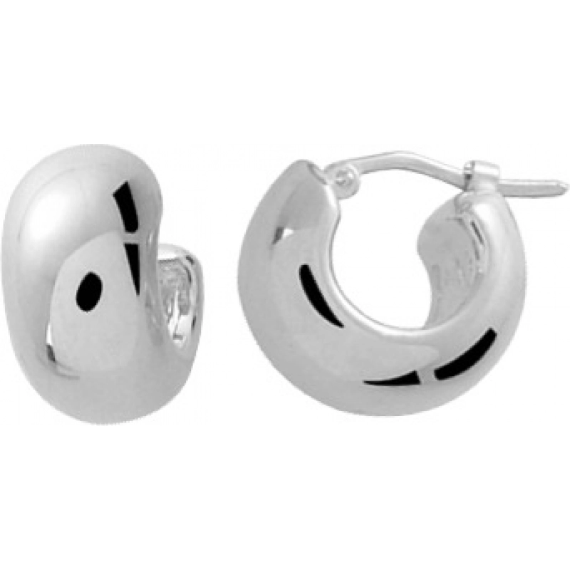 Pendientes par electrorecubrimiento 18Kt Oro Amarillo 0737L Lua blanca