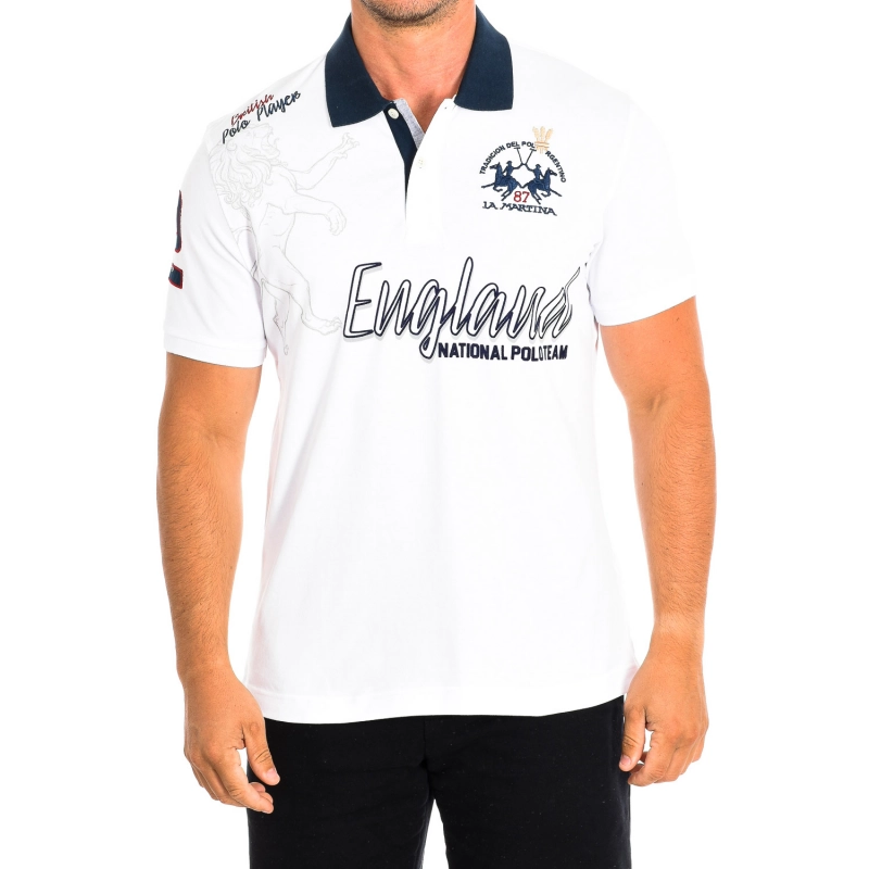 Polo Manga Corta La Martina TMP603-PK001 hombre Talla: L Color: Blanco