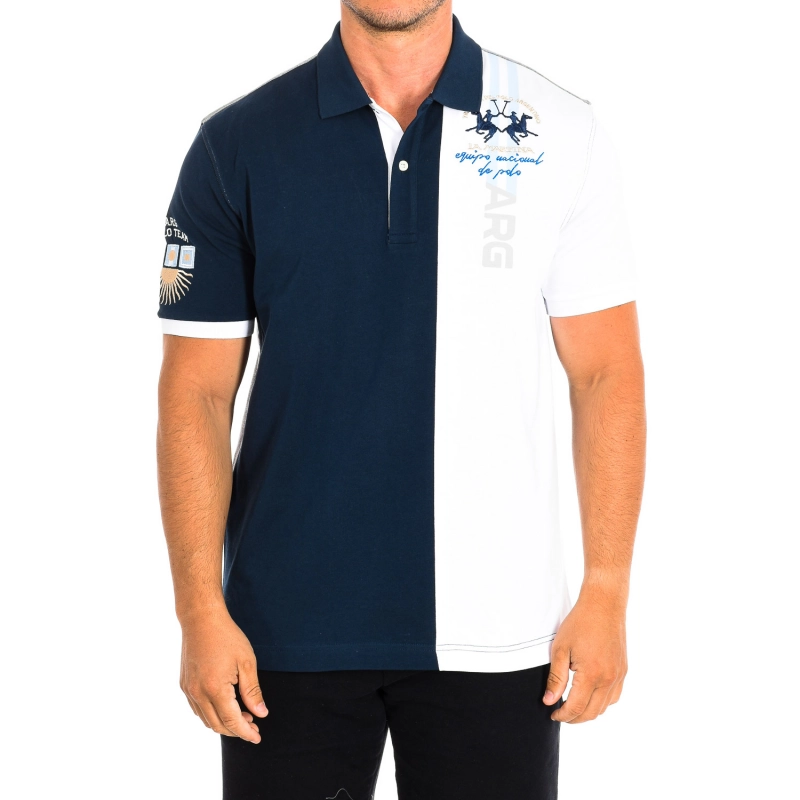 Polo Manga Corta La Martina TMP608-JS303 hombre Talla: S Color: Azul