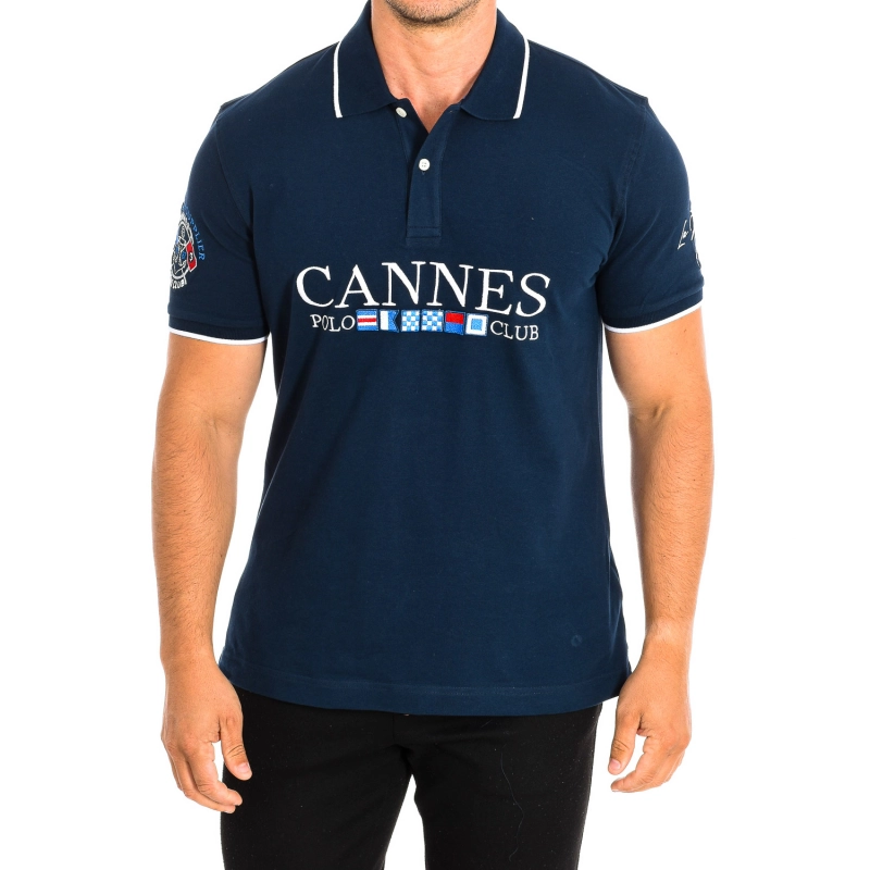 Polo Manga Corta La Martina TMP614-PK001 hombre Talla: L Color: Azul