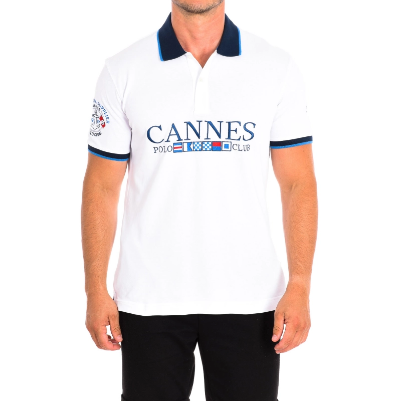 Polo Manga Corta La Martina TMP614-PK001 hombre Talla: M Color: Blanco