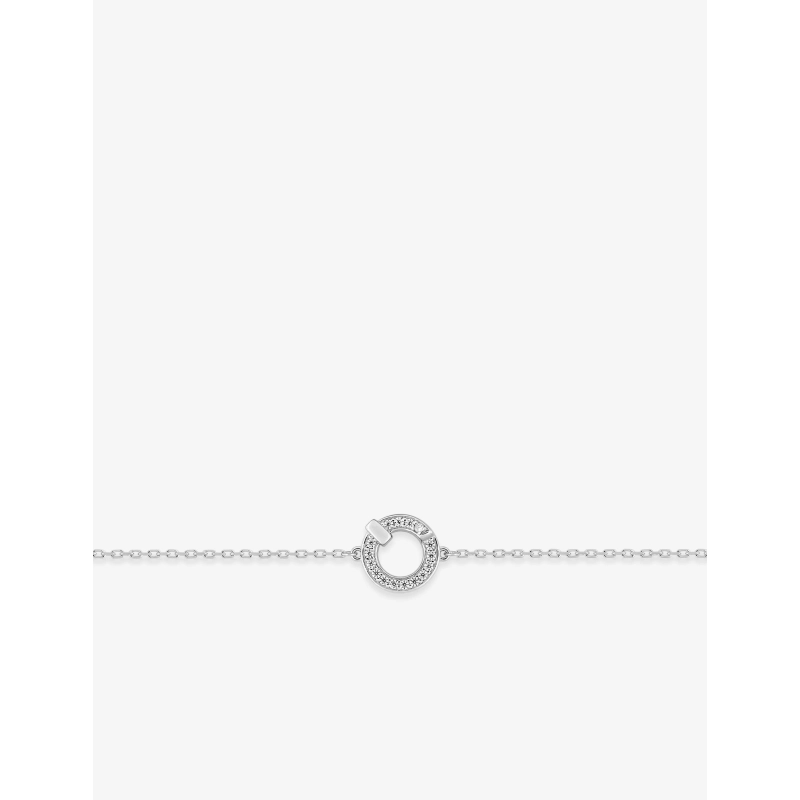 Pulsera  circonita  Plata 925 rh Lua Blanca 456022.9.0