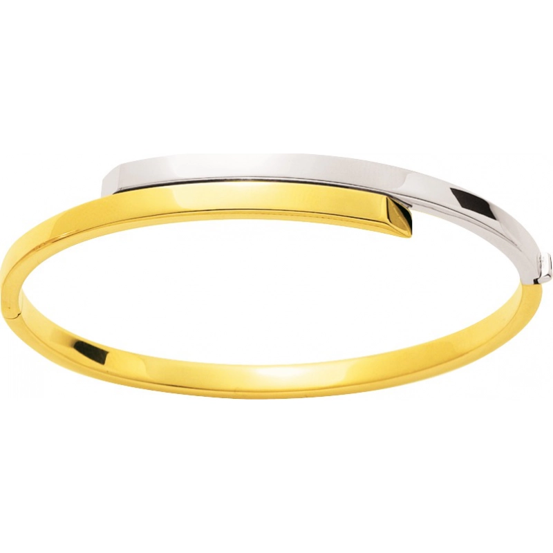 Pulsera 18Kt bicolor 438.6M Lua blanca