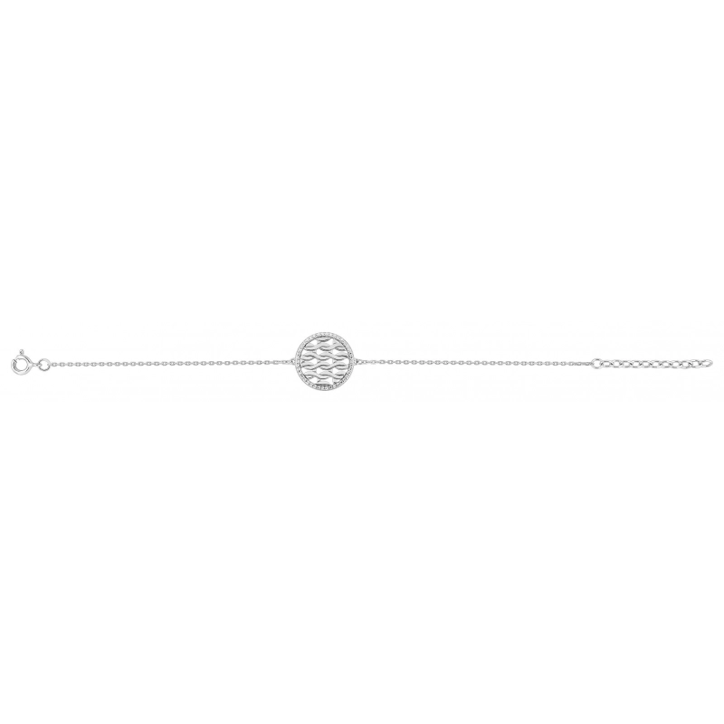 Pulsera circonita  Plata 925 rh Lua Blanca 456933.9.0