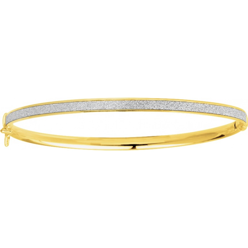 Pulsera con brillantina 9Kt Oro Amarillo Lua Blanca  0M655.8O