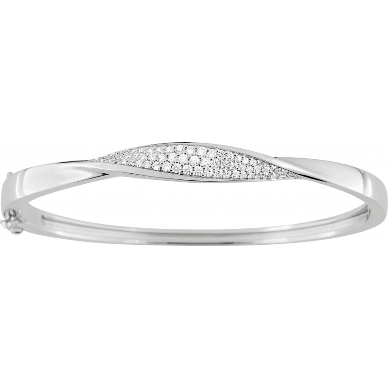 Pulsera con circonita cúbica Plata 925 BUEB91G Lua blanca