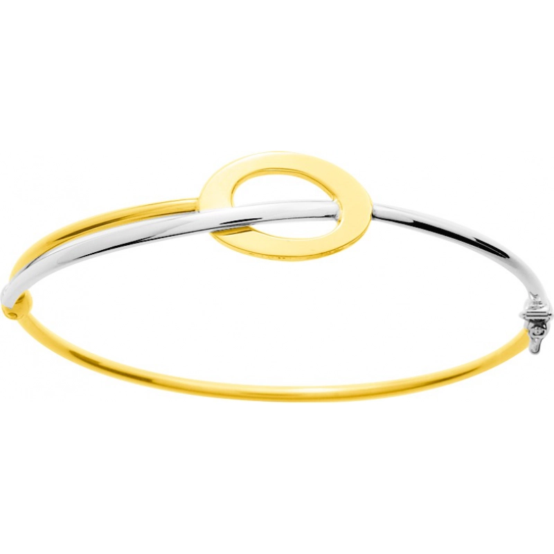 Pulsera con rodiado 9Kt Oro Amarillo 765461 Lua blanca